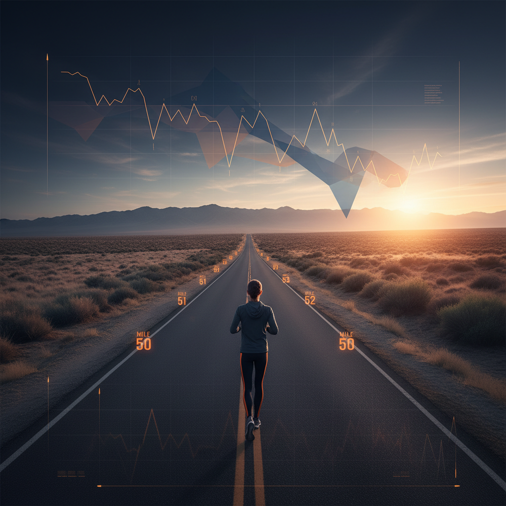 Long run endurance and music tempo visualization