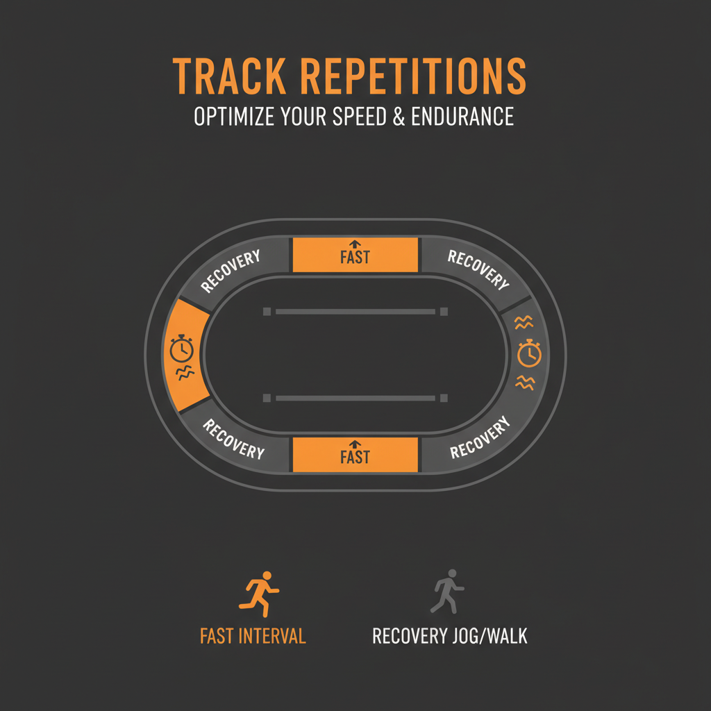 Track repetitions training visualization